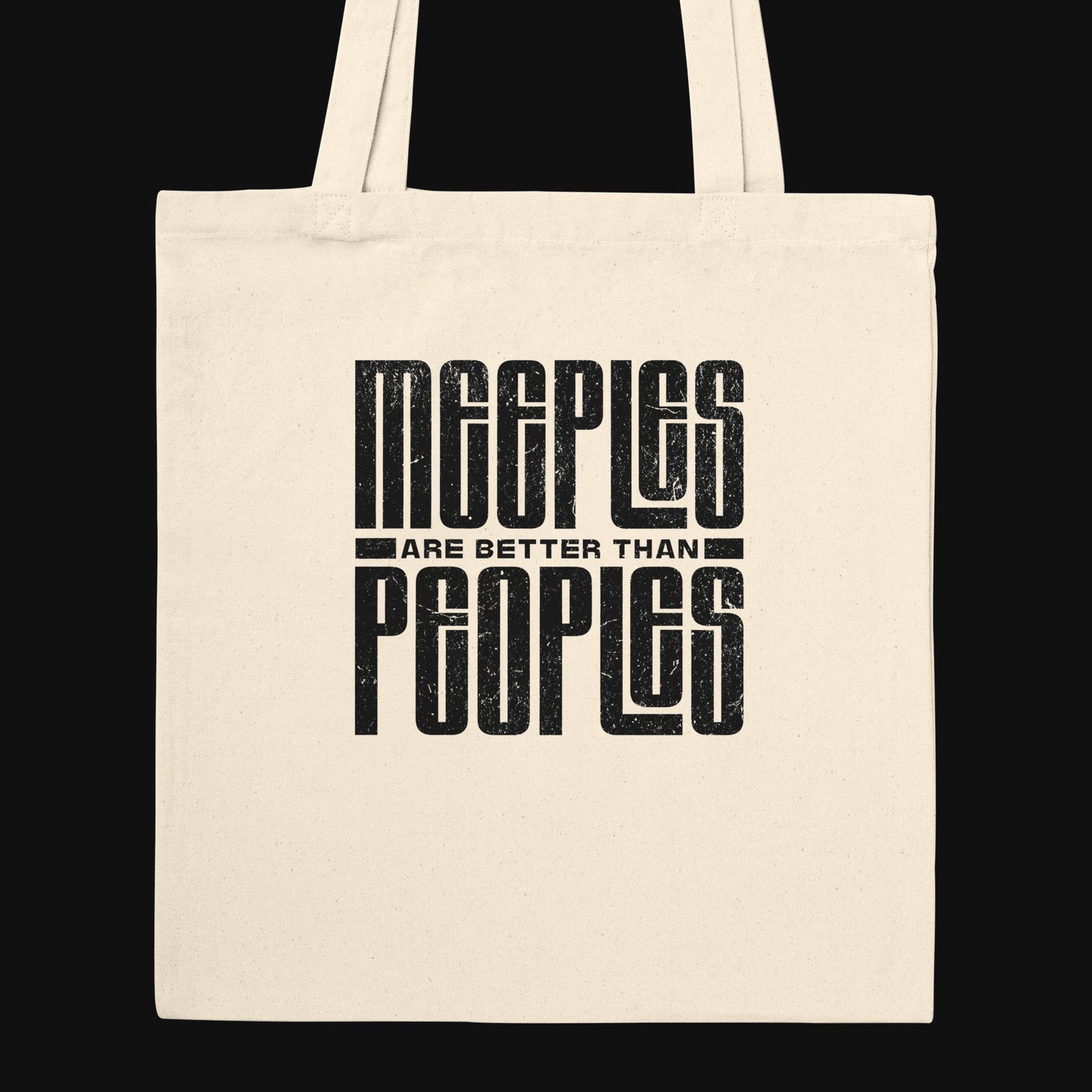 Meeples Are Better Than Peoples - Premium Tote Bag Natural