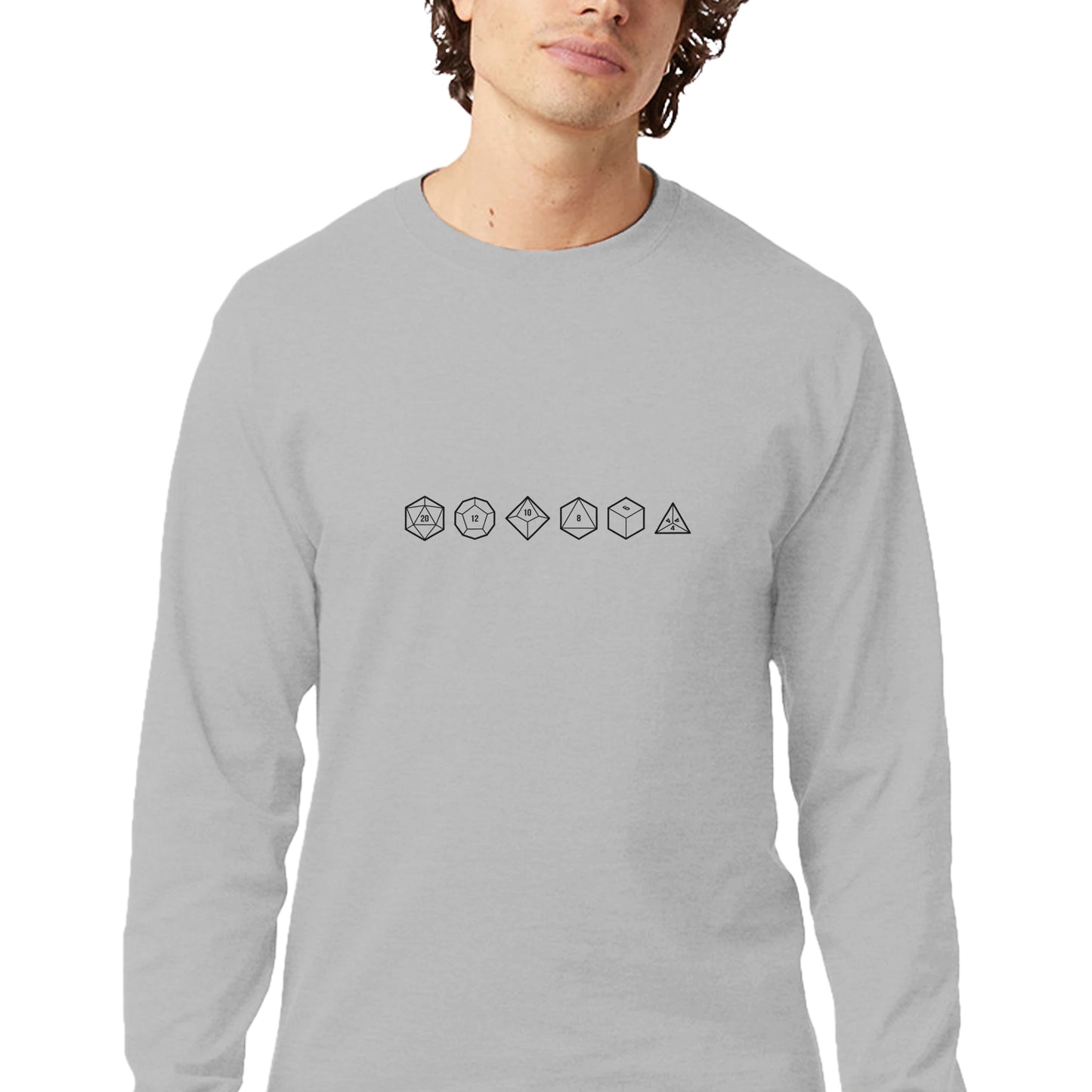 RPG Dice - Men's Long-Sleeve T-Shirt by Champion