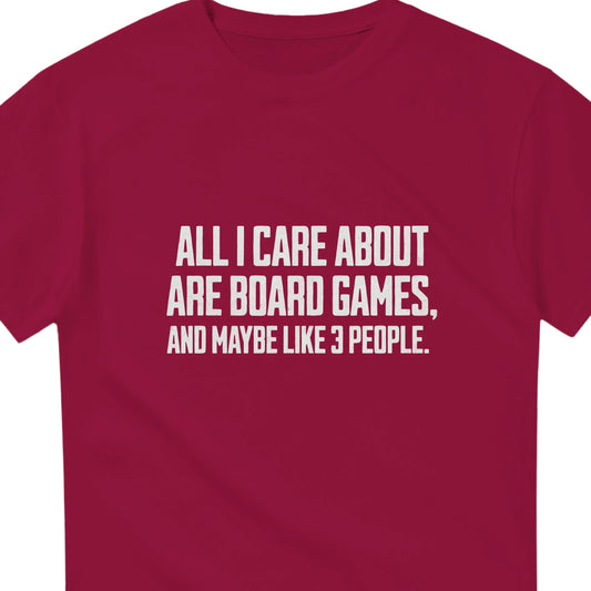 All I Care About Are Board Games - Heavyweight Unisex Crewneck T-shirt