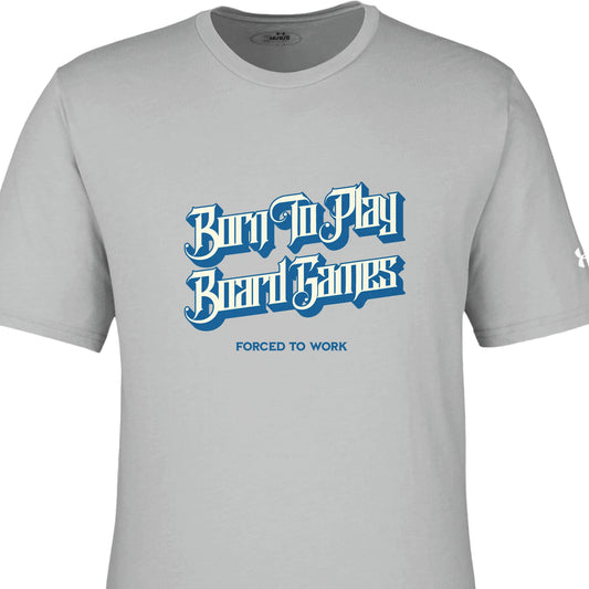 Born To Play Board Games Forced To Work - Men's Athletic Crewneck T-Shirt by Under Armour