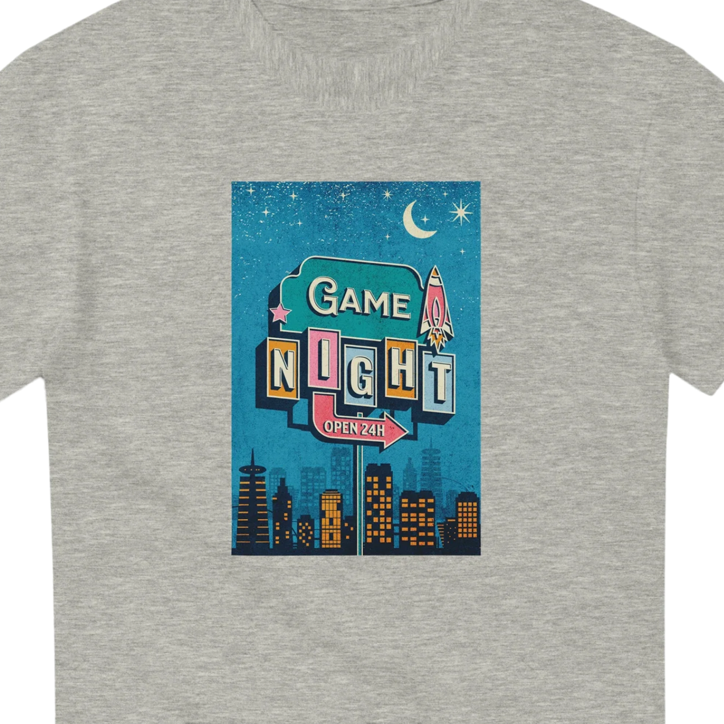 Game Night - Heavyweight Unisex Crewneck T-shirt
