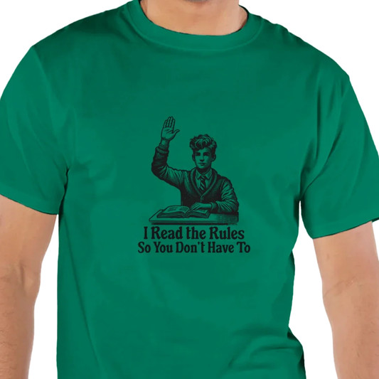 I Read the Rules 1 - Men's Crewneck T-Shirt by Champion