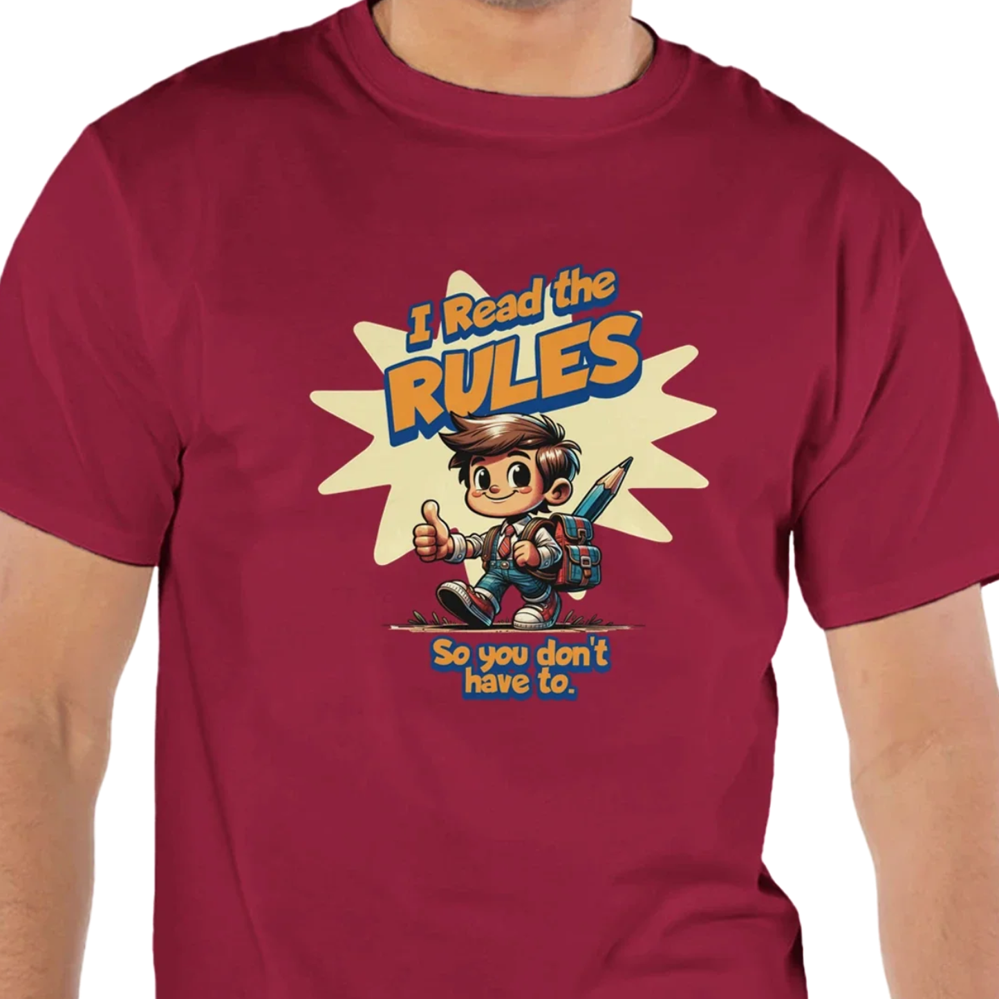 I Read the Rules 2 - Men's Crewneck T-Shirt by Champion