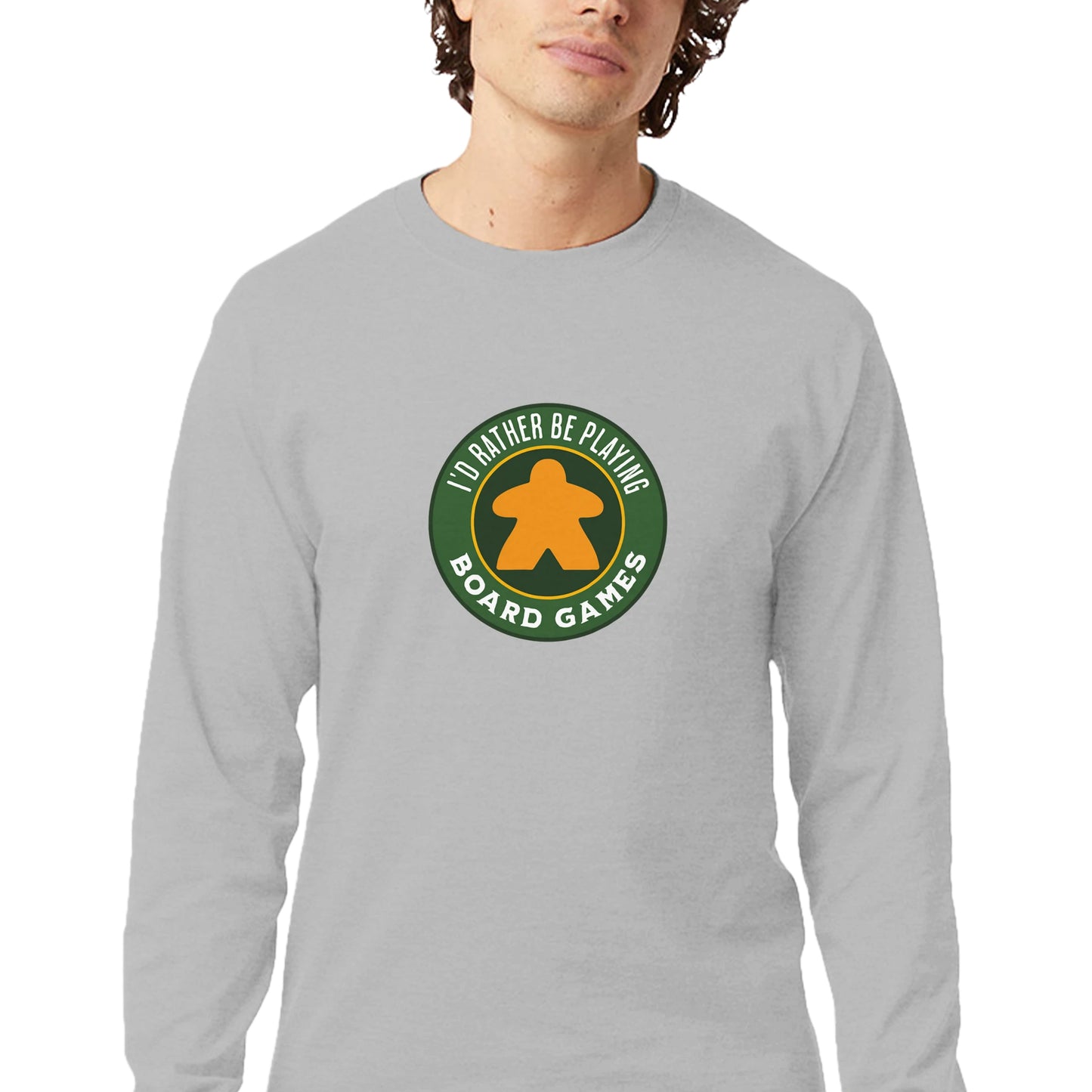 I'd Rahter Be Playing Board Games - Men's Long-Sleeve T-Shirt by Champion
