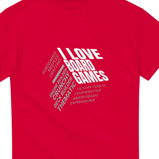 I Love Board Games - Heavyweight Unisex Crewneck T-shirt