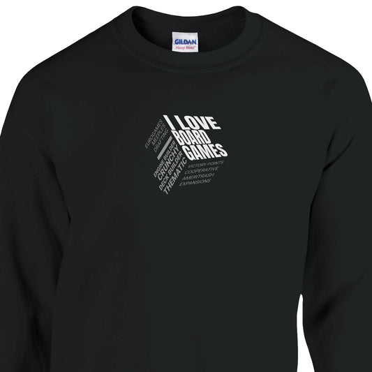 I Love Board Games - Classic Unisex Crewneck Sweatshirt