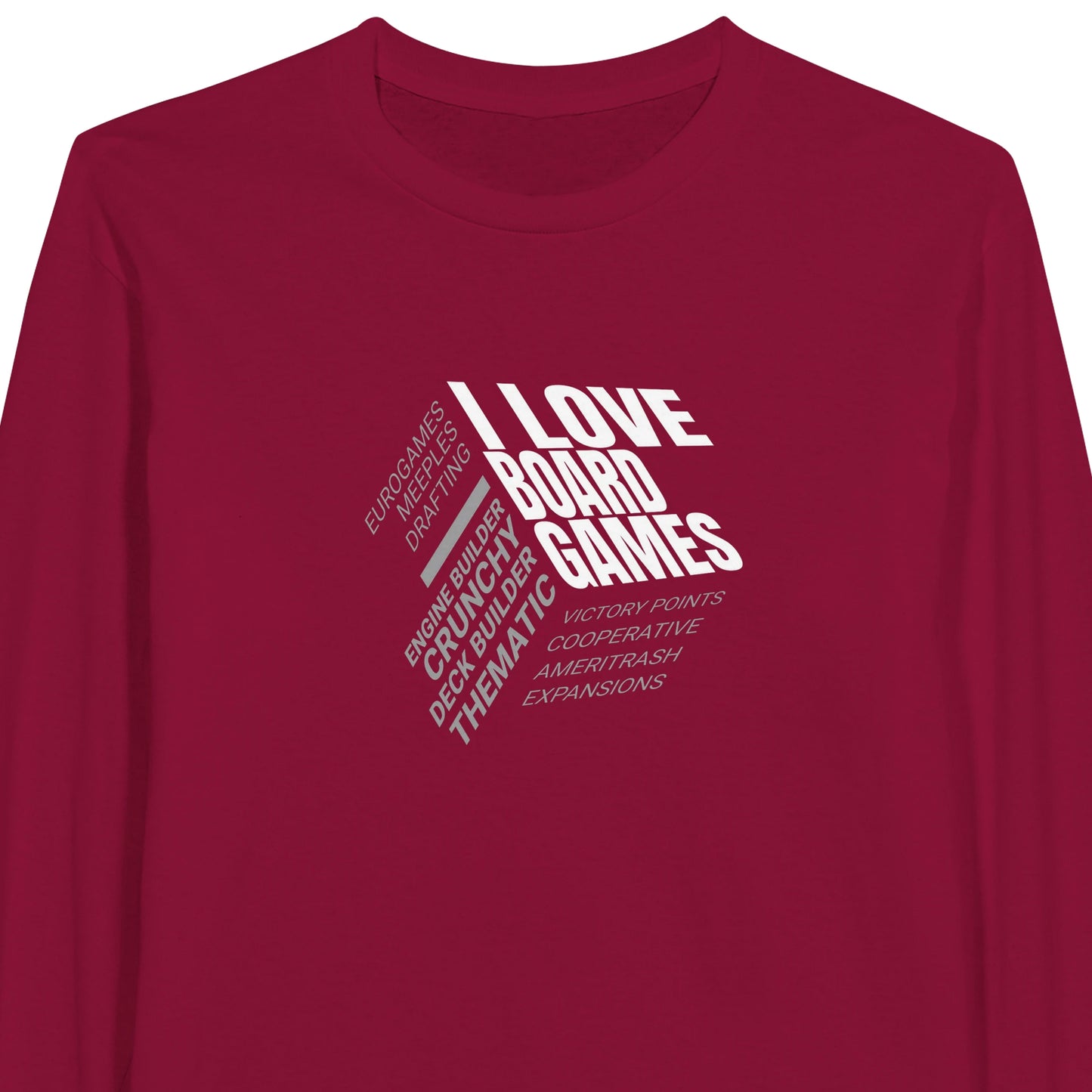 I Love Board Games - Classic Unisex Long-sleeve T-shirt