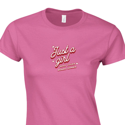 Just a Girl Who Loves Board Games - Classic Womens Crewneck T-shirt