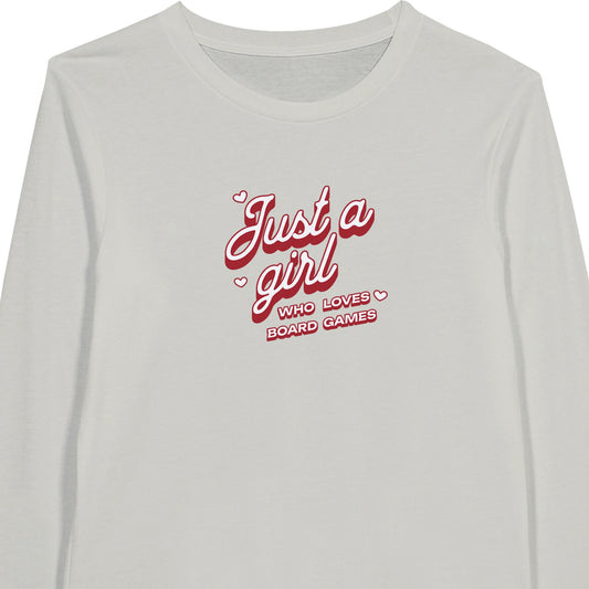 Just A Girl Who Loves Board Games - Premium Unisex Long-Sleeve T-shirt