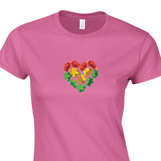 Meeple Heart - Classic Womens Crewneck T-shirt