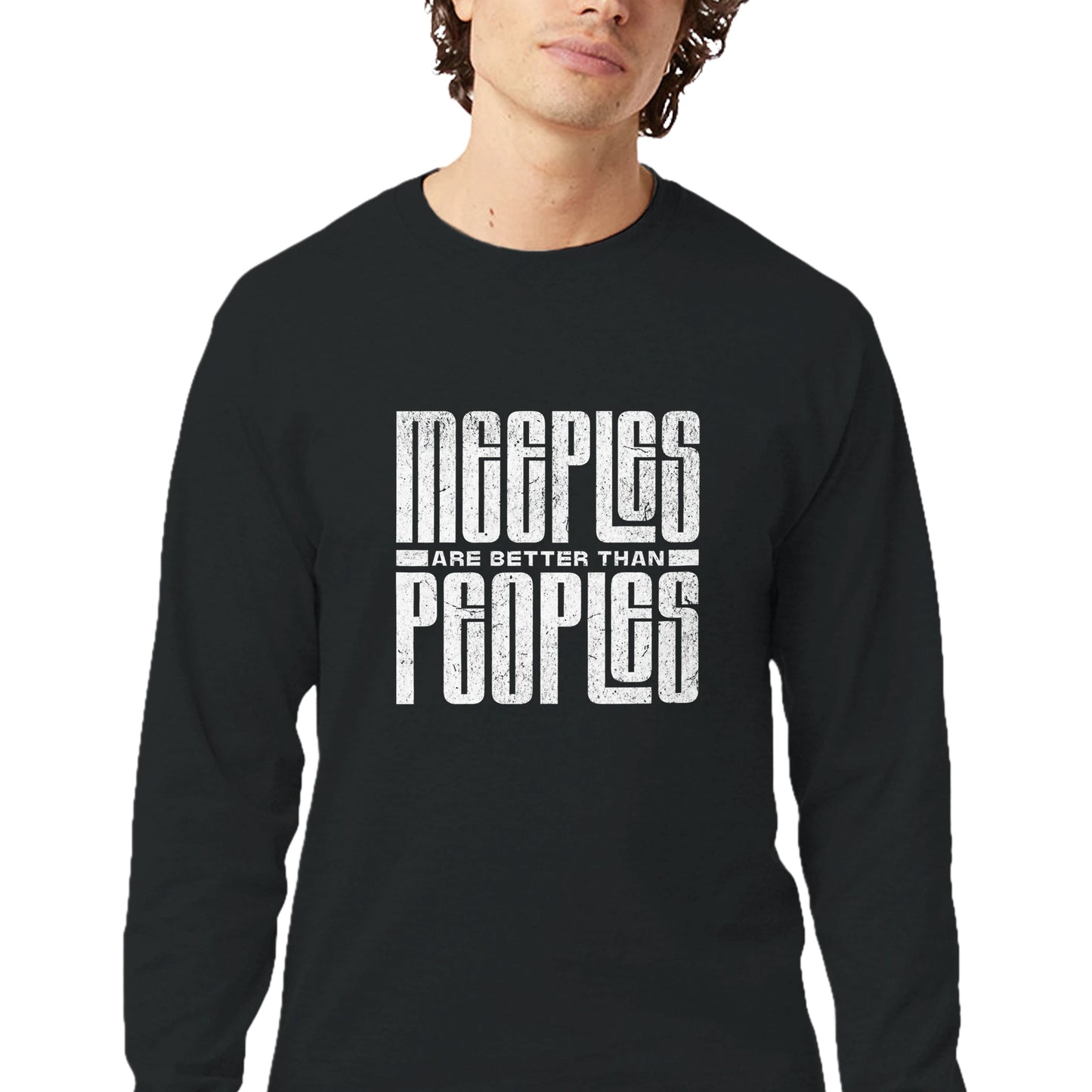 Meeples Are Better Than Peoples - Men's Long-Sleeve T-Shirt by Champion