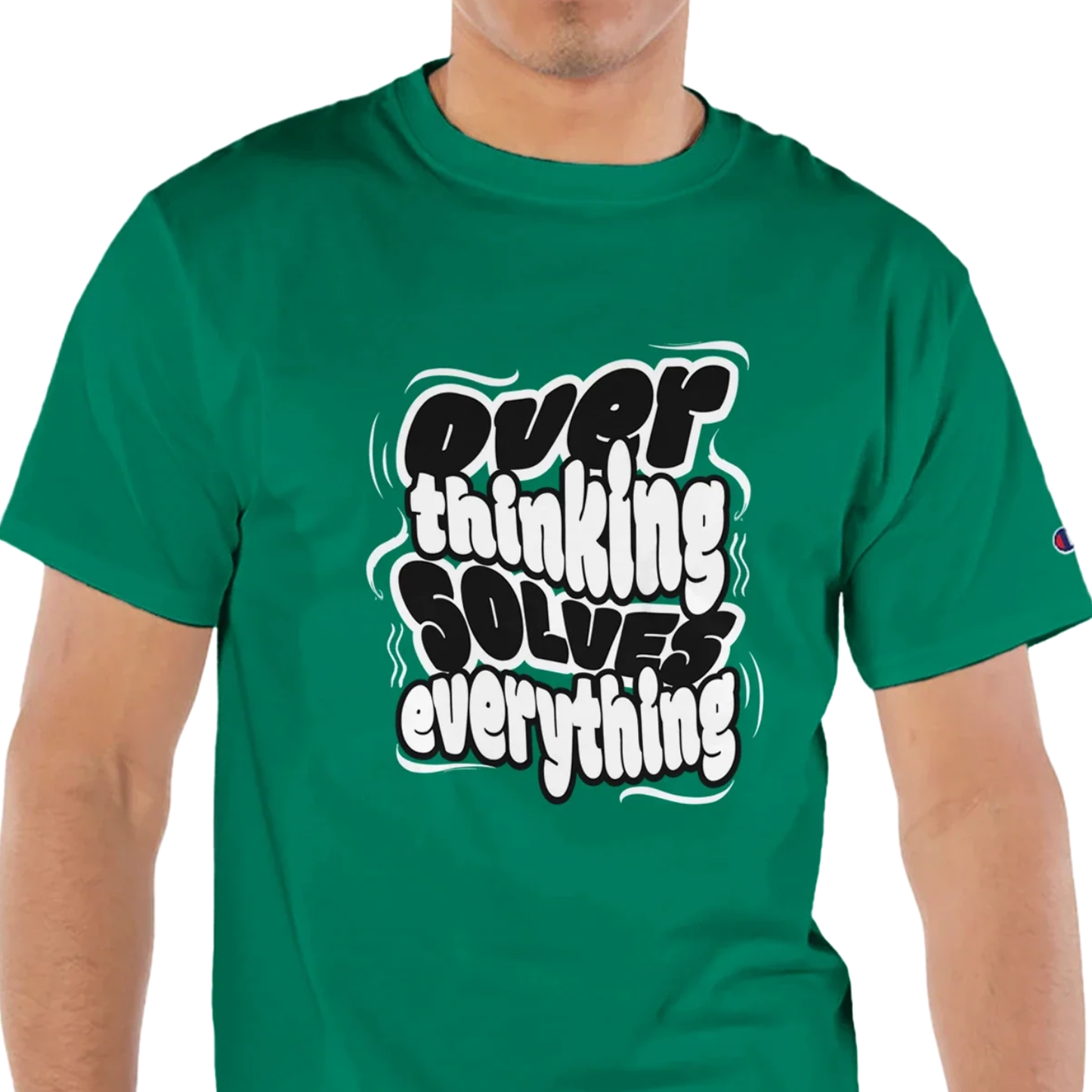 Overthinking Solves Everything - Men's Crewneck T-Shirt by Champion