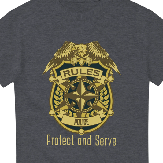 Rules Police - Heavyweight Unisex Crewneck T-shirt