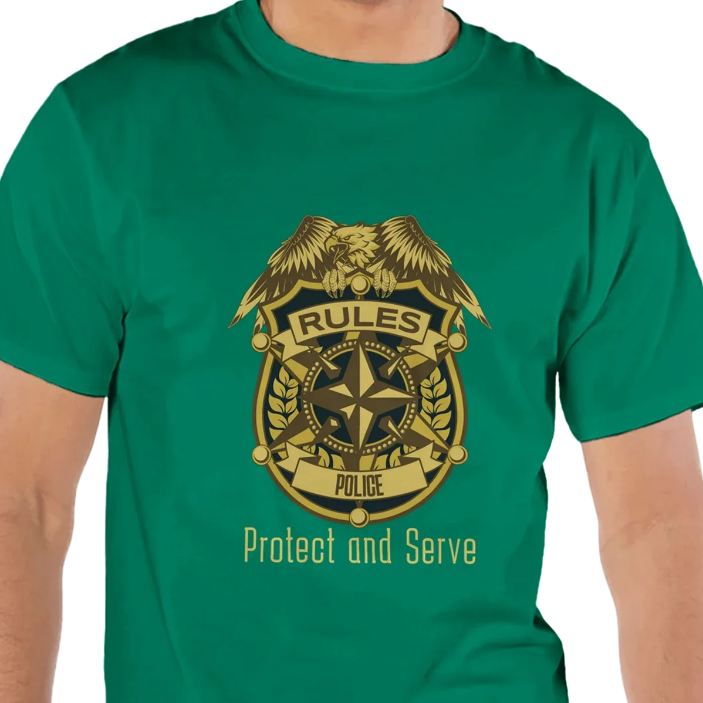 Rules Police - Men's Crewneck T-Shirt by Champion