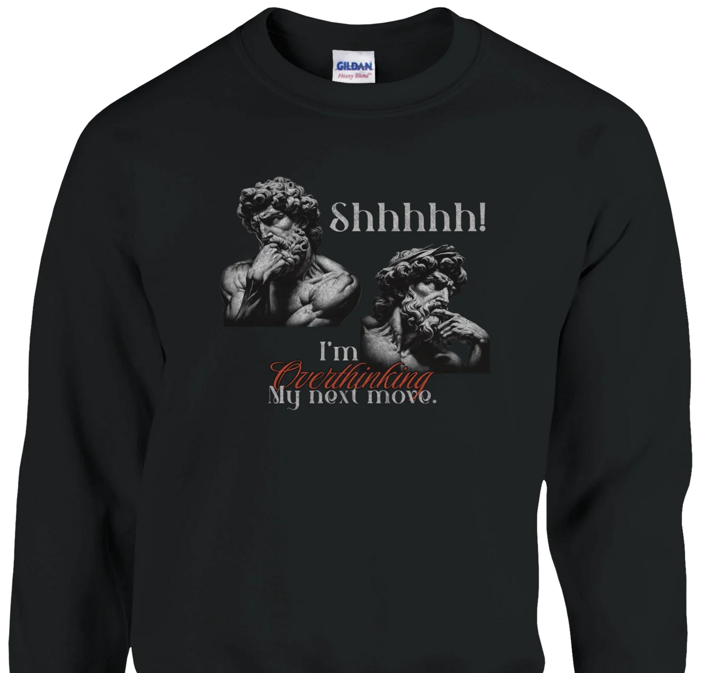 Shhhhh! I'm Overthinking - Classic Unisex Crewneck Sweatshirt