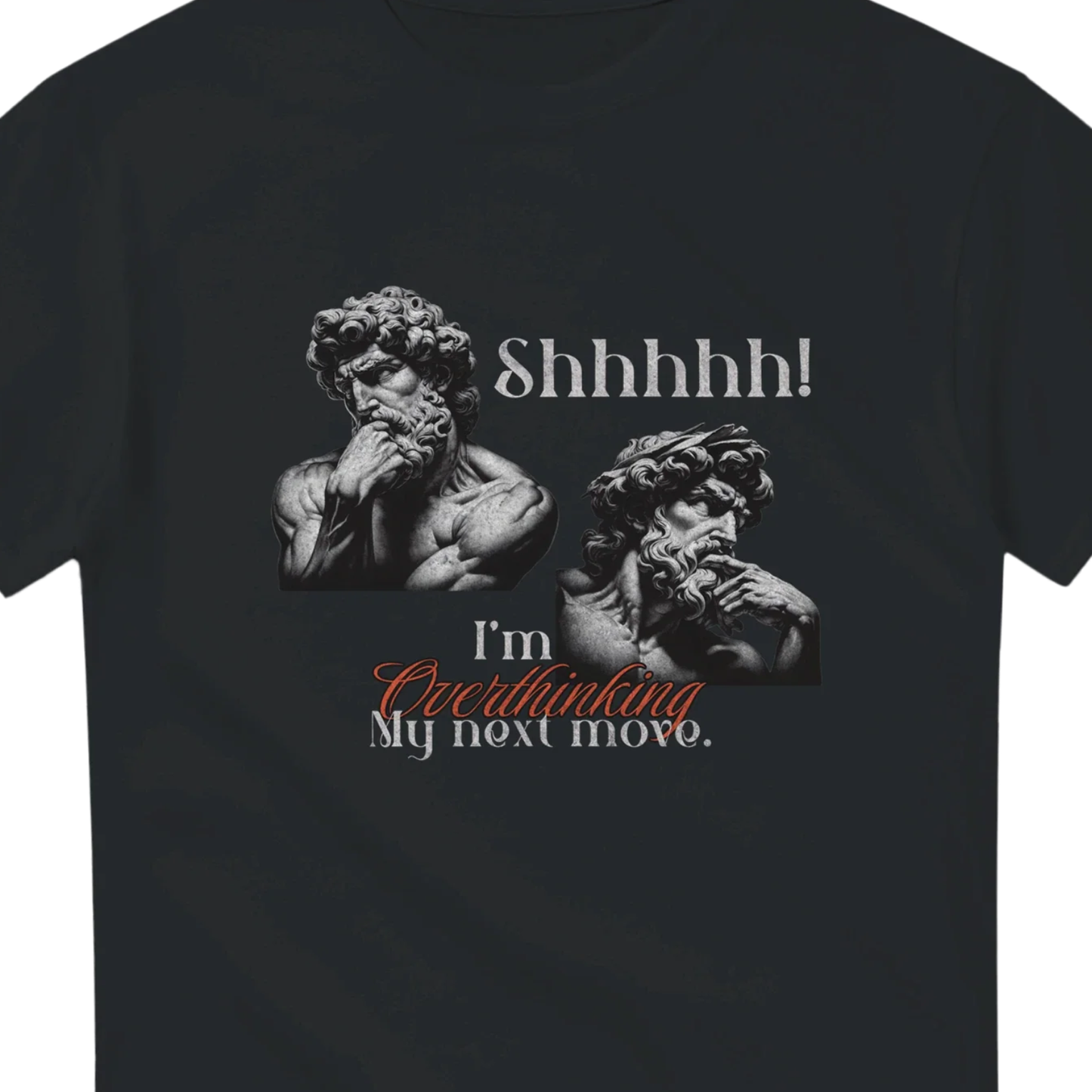 Shhhhh! I'm Overthinking - Heavyweight Unisex Crewneck T-shirt