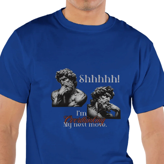 Shhhhh! I'm Overthinking - Men's Crewneck T-Shirt by Champion