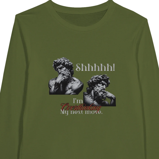 Shhhhh! I'm Overthinking - Premium Unisex Long-Sleeve T-shirt
