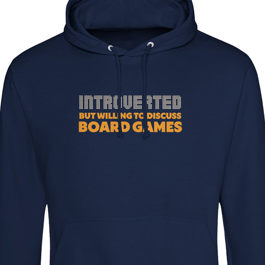 Introverted But Willing To Discuss Board Games - Premium Unisex Pullover Hoodie by JustHoods